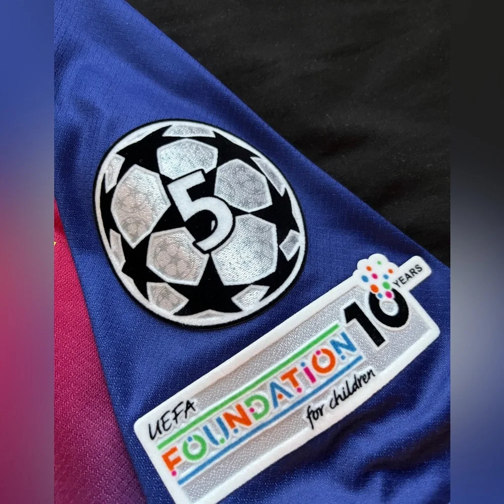 Pedri #8 S-L Barcelona Home Soccer Jersey UCL 2025 Blue - Picture 2 of 5